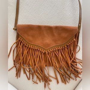 Top Shop Brown Leather Boho Purse